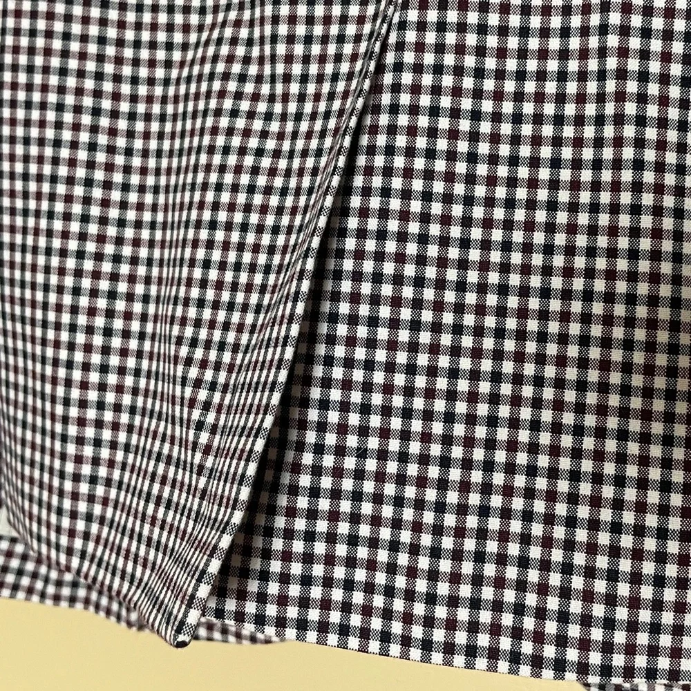J. Crew Rhodes Micro-Gingham Plaid Blazer Jacket Size 2 Office Preppy Academia